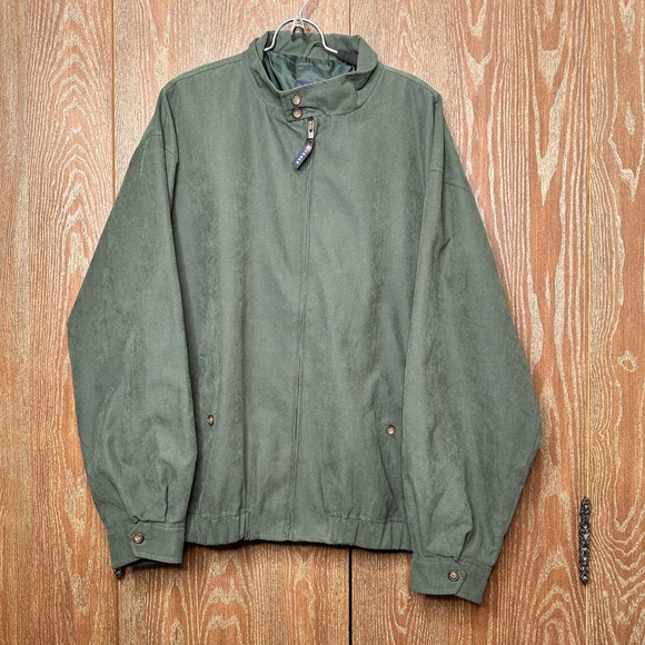Chaps Ralph Lauren Other - VTG Ralph Lauren Chaps Men's Green Full Zip Jacket XL Polyester Casual Outerwear